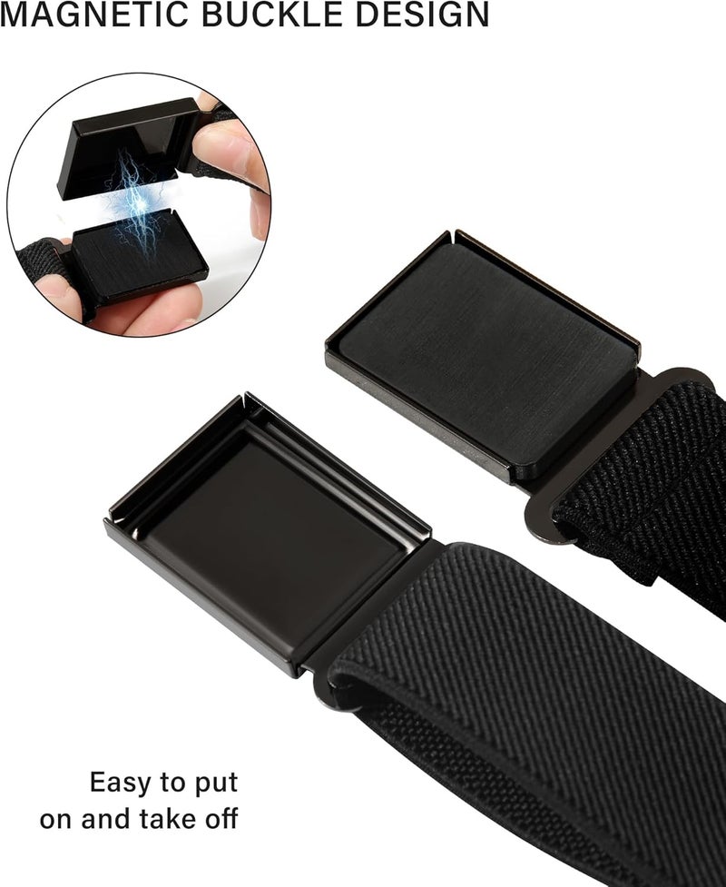 AWAYTR 3 PCS Kids Adjustable Magnetic Belts - Easy to Use Magnetic Buckle Belt for Boys and Girls - Image 2